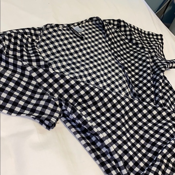 H&M Checkered Wrap Dress - Picture 2 of 4